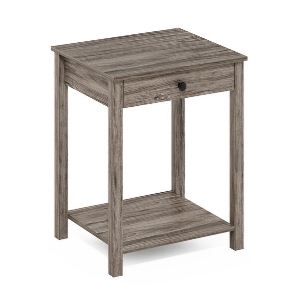 Furinno Classic Side Table with Drawer