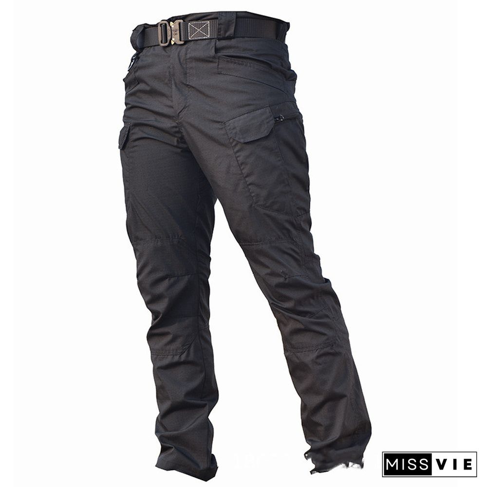 Mens Waterproof Cargo Pants Elastic Multiple Pocket Military Male Trousers Outdoor Joggers Pant Plus Size Tactical Pants Men