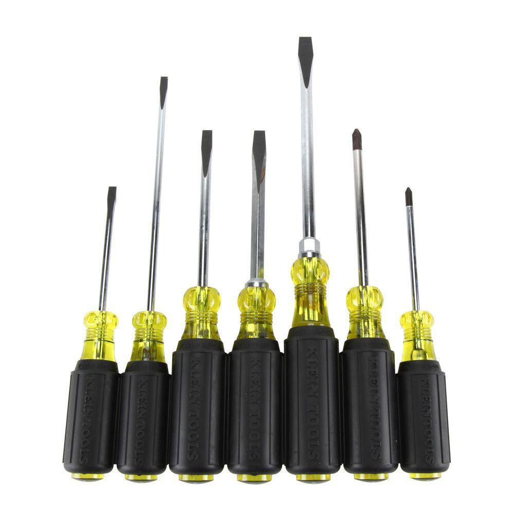 Klein Tools Screwdriver Set Slotted and Phillips 7-Piece 85076