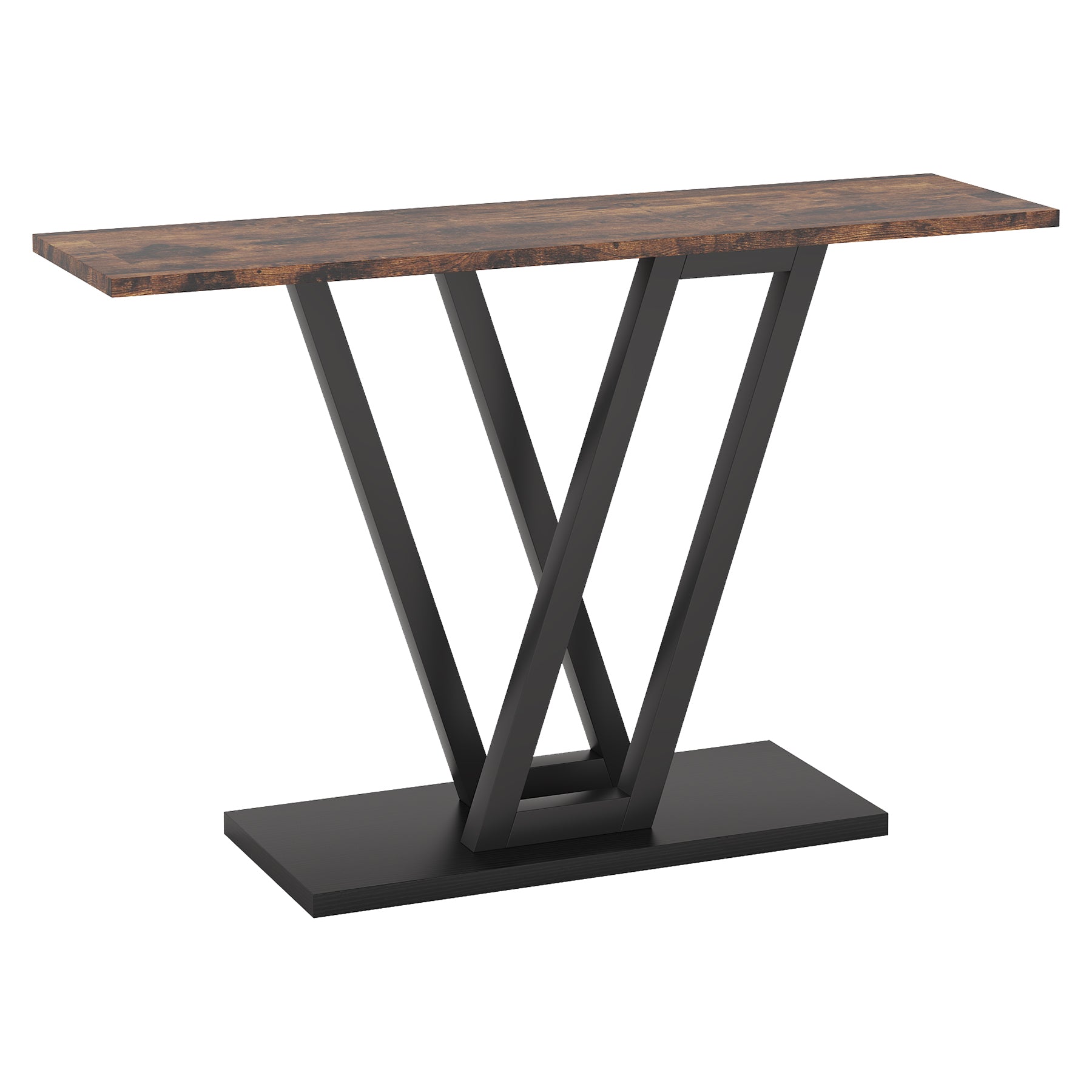 43 Inch Console Table, Industrial Entryway Hallway Table