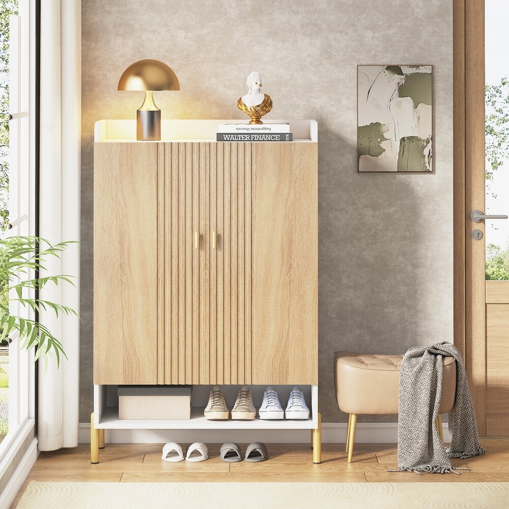 Slim 6 Tier Shoe Cabinet Storage for Entryway