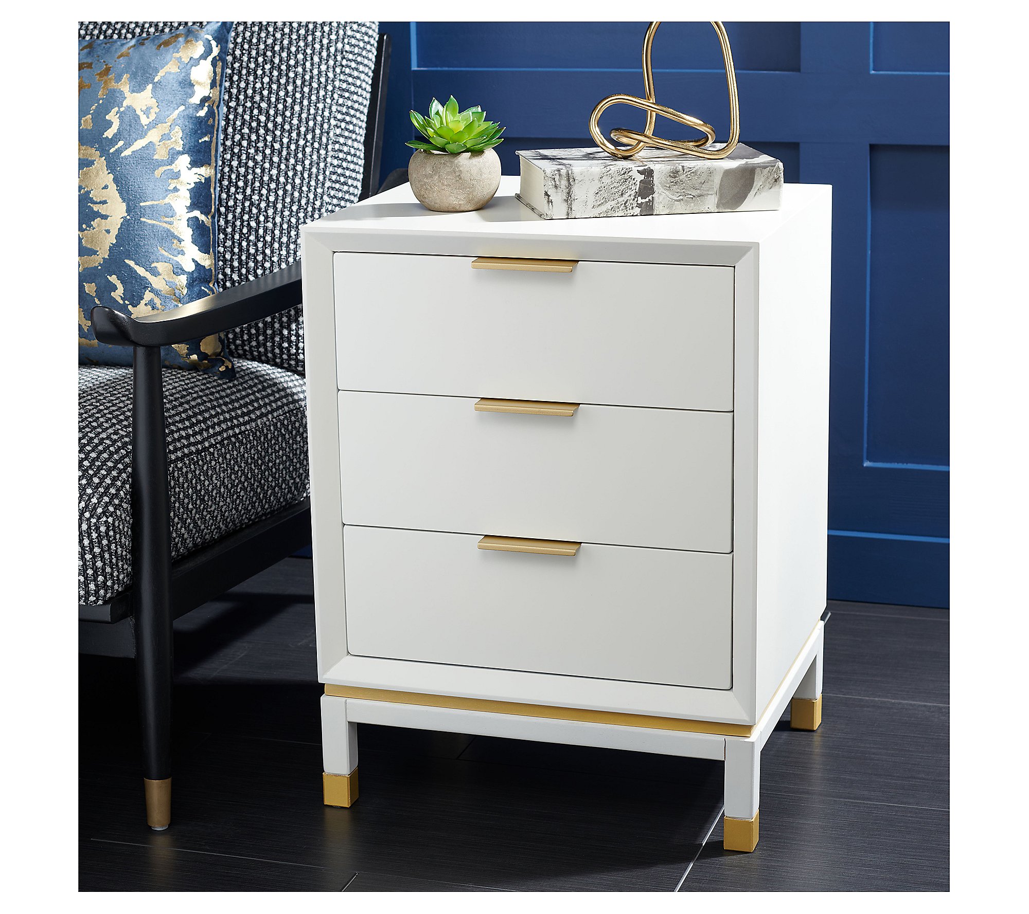 Safavieh Baskin 3 Drawer Accent Table