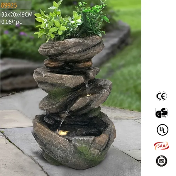 China supplies garden decoration indoor statue polyresin water fountain