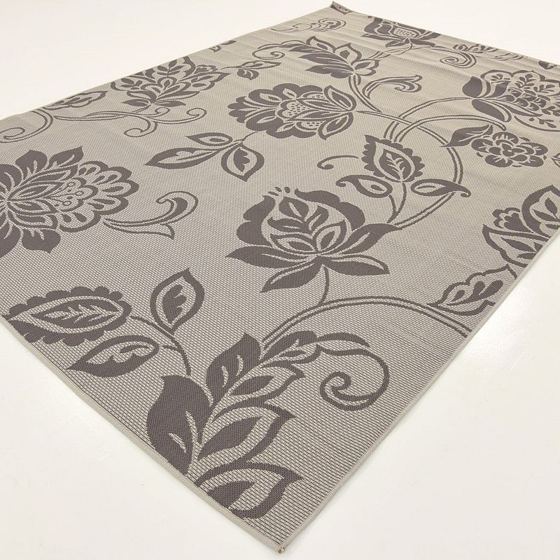 Unique Loom Floral Indoor Outdoor Area Rug