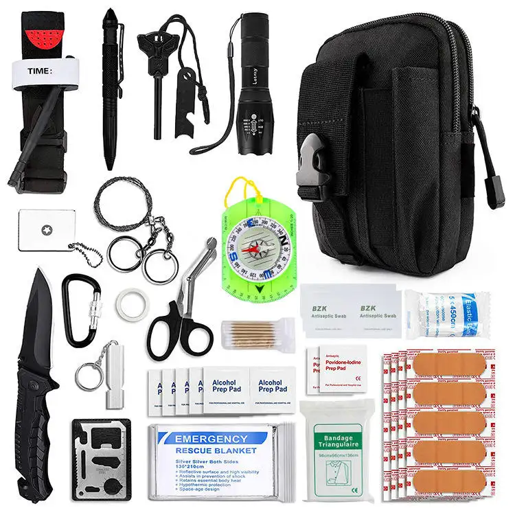 Wedacraftz Tactical survival personal first aid kit Ifak trauma kit outdoor tactical survival kit