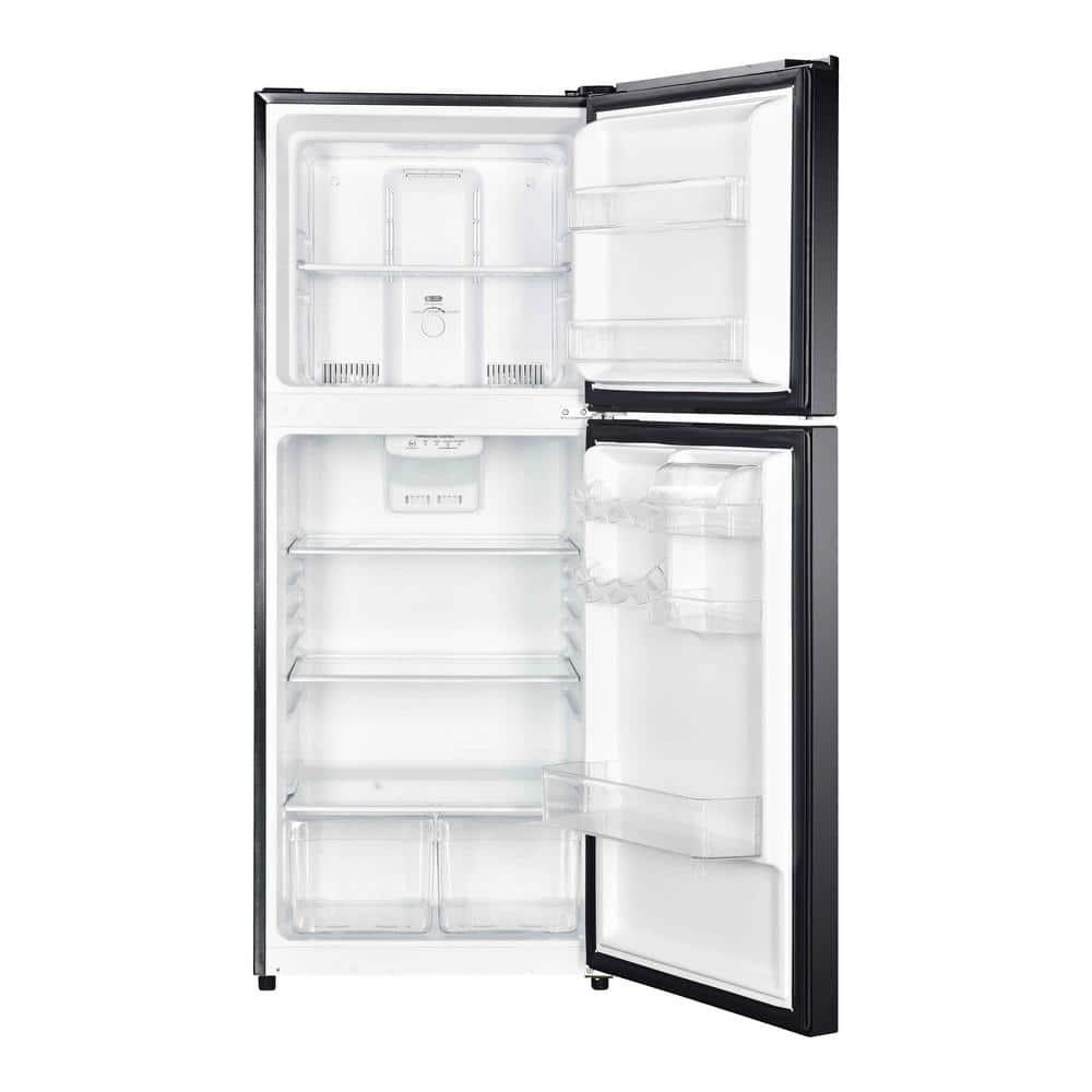 Magic Chef 101 cu ft Top Freezer Refrigerator in Black