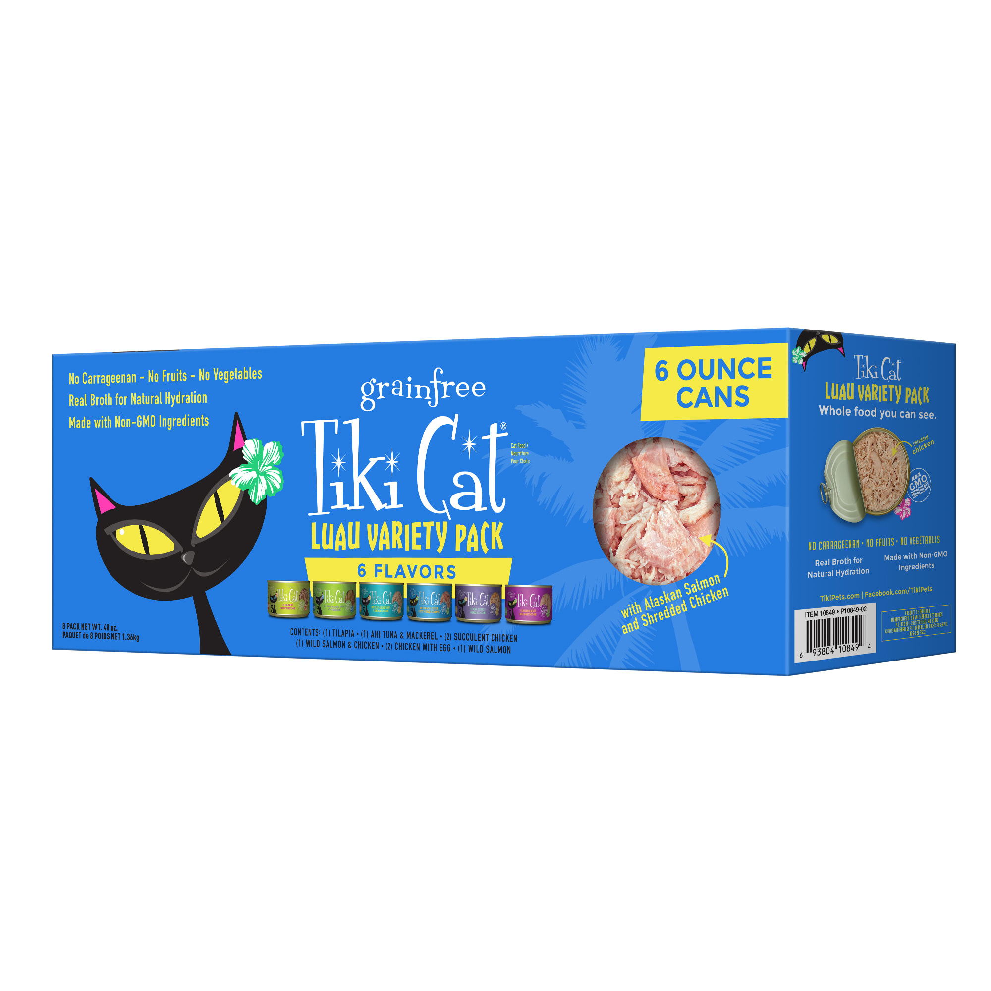 Tiki Cat Luau Variety Pack Wet Food， 6 oz.， Count of 8