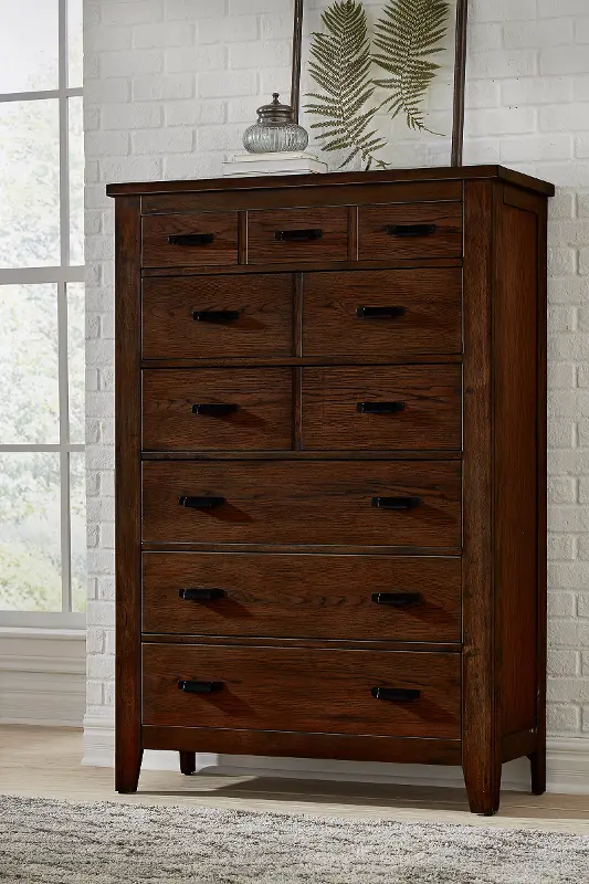 Country Roads Brown Chest of Drawers