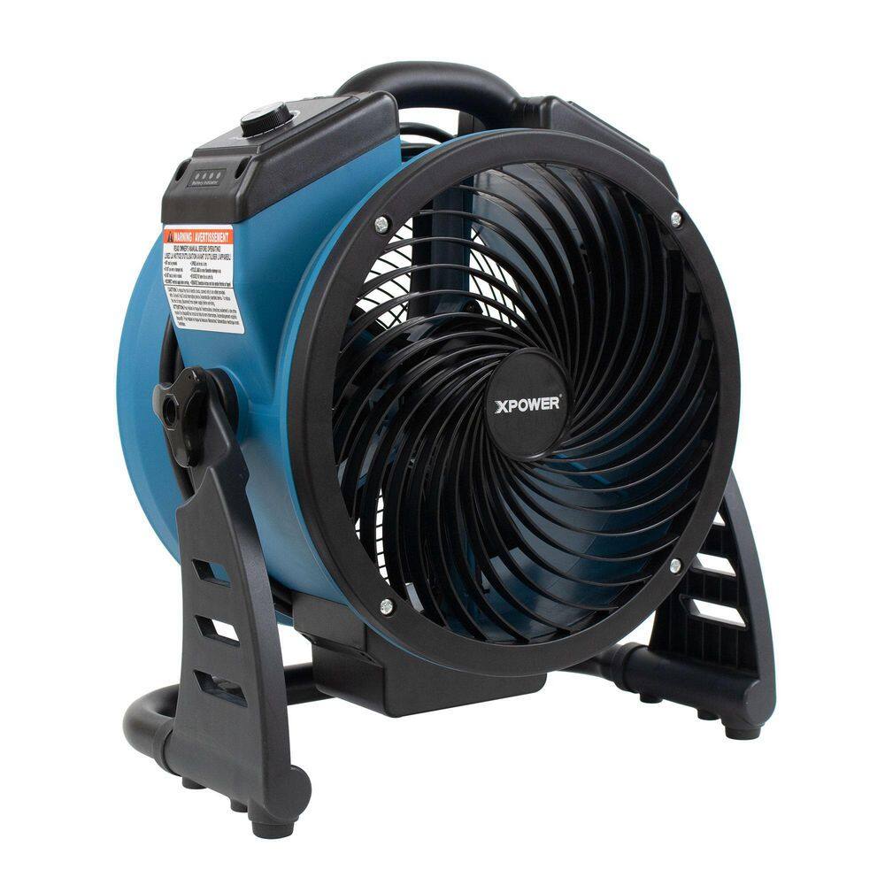 XPOWER Cordless Rechargeable 11 in. Variable Speed Sealed Brushless DC Motor Air Circulator Utility Fan with Timer FC-150B