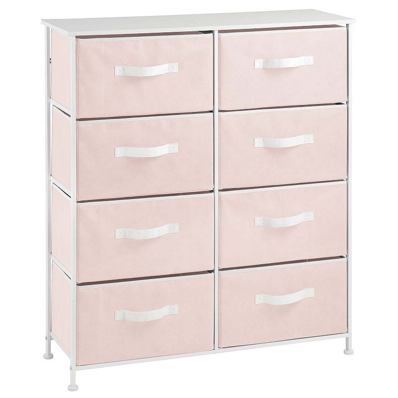 mDesign Vertical Dresser Storage Tower with 8 Drawers