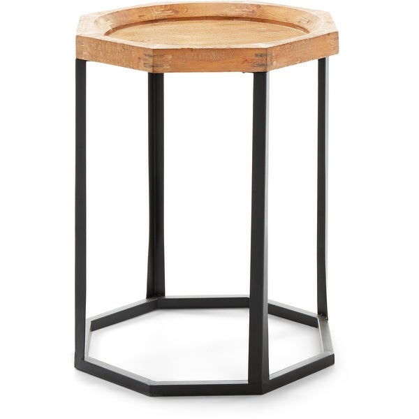 Finch Grayson Side Table， Light Beige