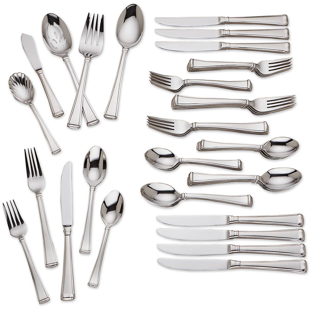 Column 45-Piece Flatware Set