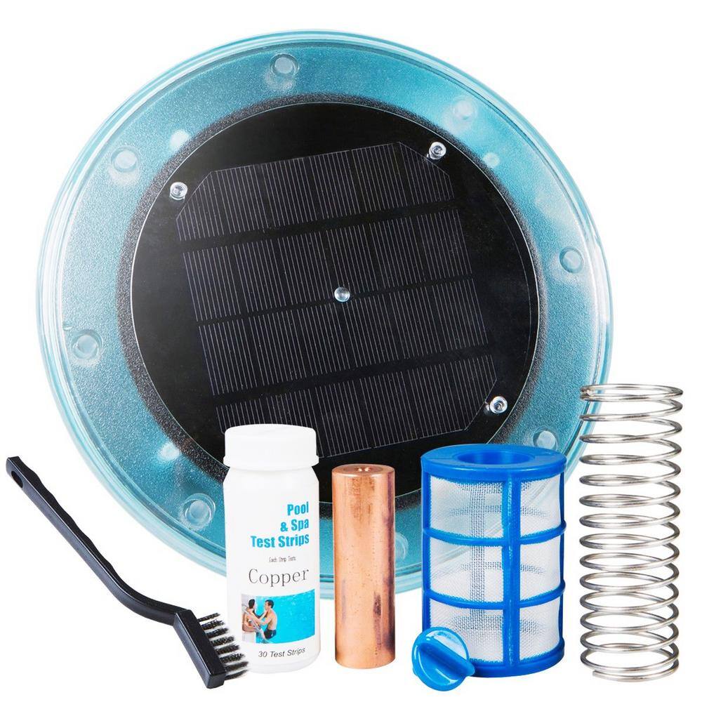 XtremepowerUS Solar-Powered Algaecide Killer Pool Ionizer and Purifier System 90120-1