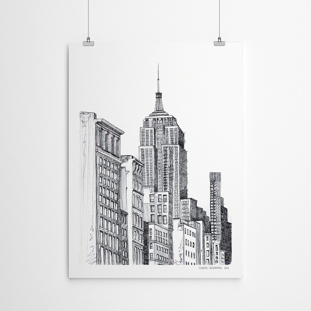 Americanflat Minimalist Modern New York By Claudia Libenberg Poster Art Print