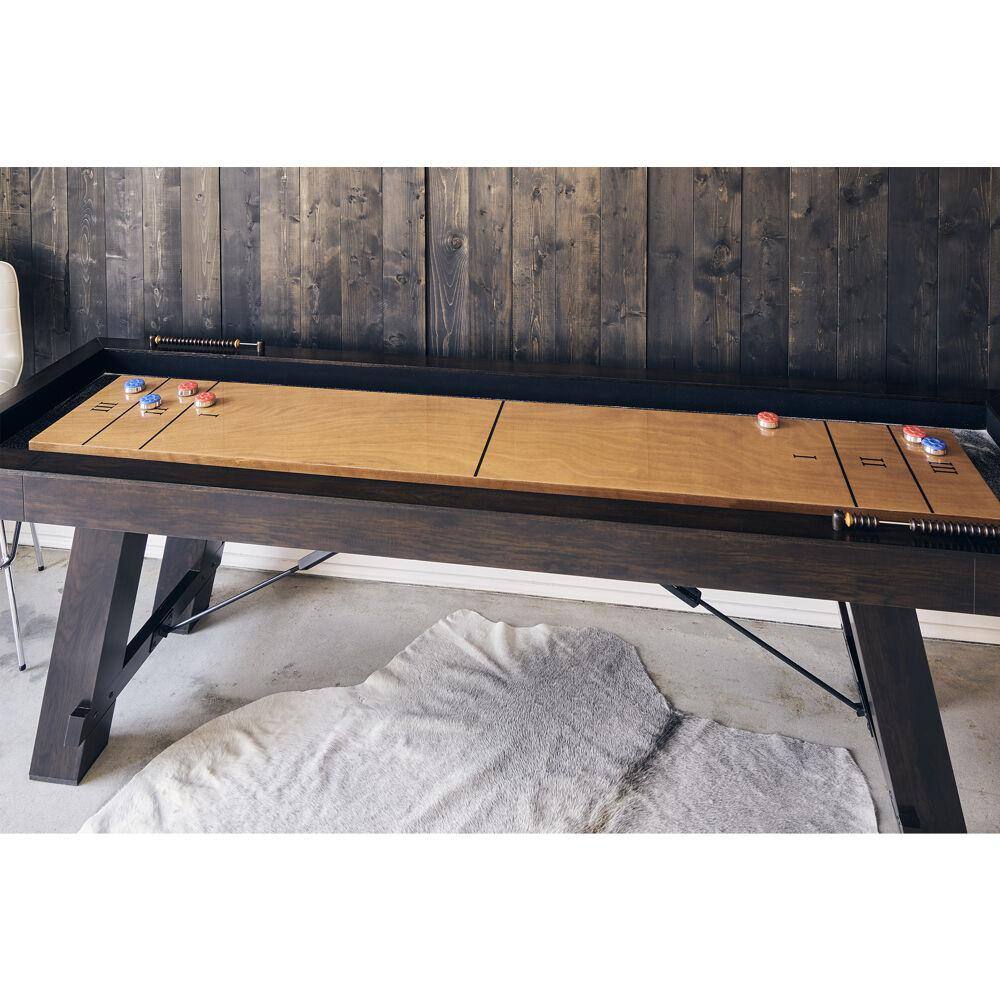 Hanover Butcher Block Shuffleboard Table HGSB01-BRN