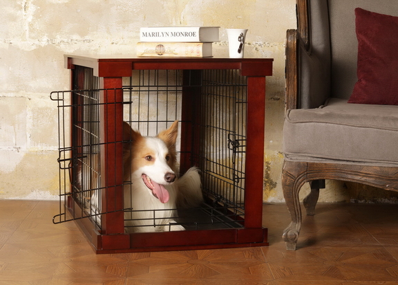 Zoovilla MPSC001 Cage with Crate Cover  Mohogany  ...