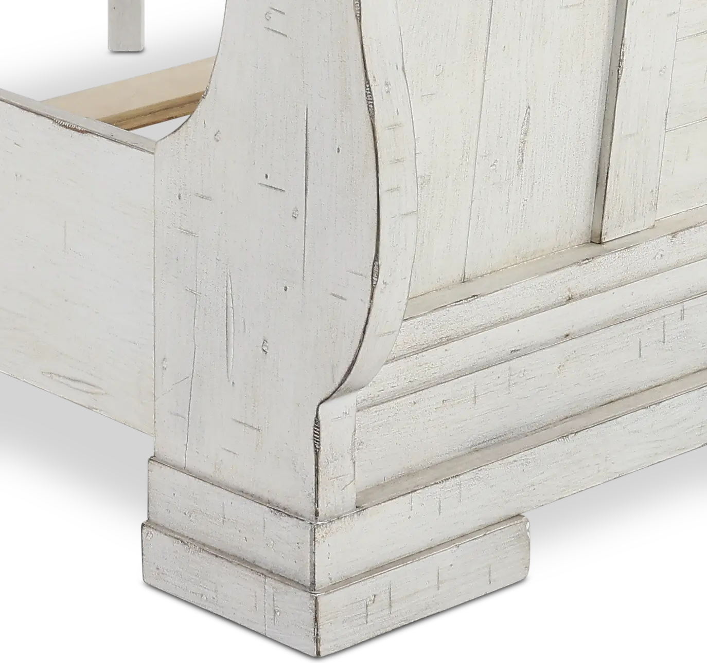 Coming Home Chalk White Queen Sleigh Bed