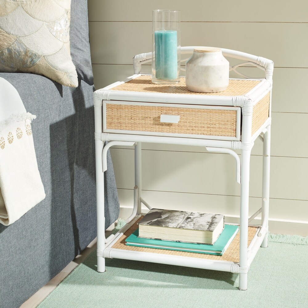 SAFAVIEH Bea Coastal 1 Drawer 1 Shelf Nightstand