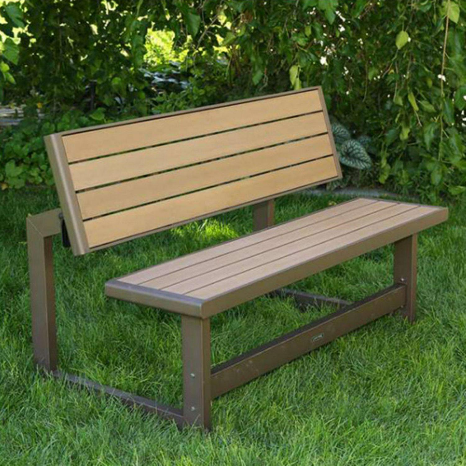 Lifetime Outdoor Wood Grain Convertible Bench