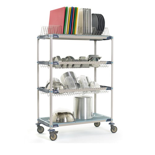 Metro PR48VX3 MetroMax i Four-Shelf Mobile Drying Rack， 24