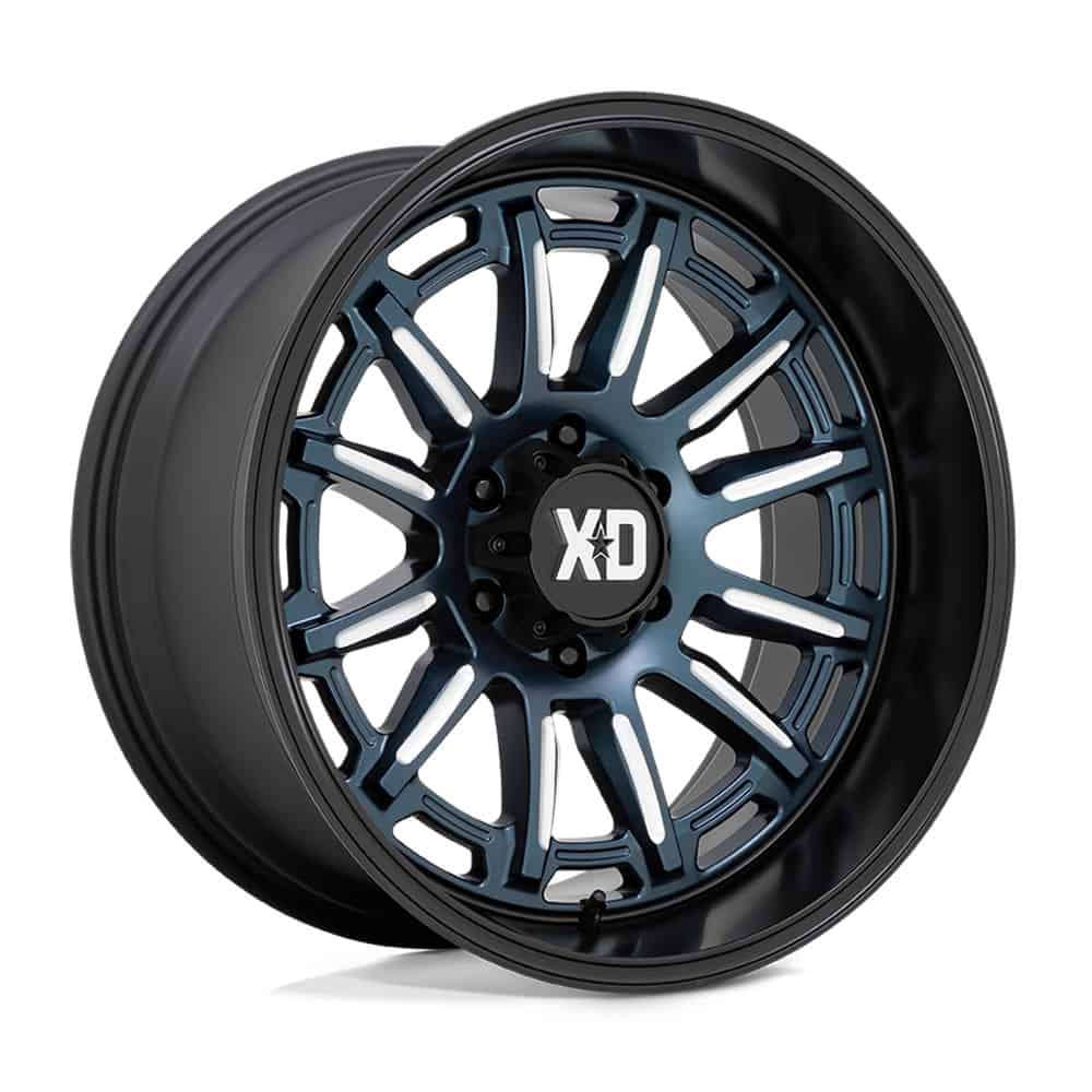 XD Wheels XD865 20X10 6X5.5 BLUE-MILL BLK-LP -18MM