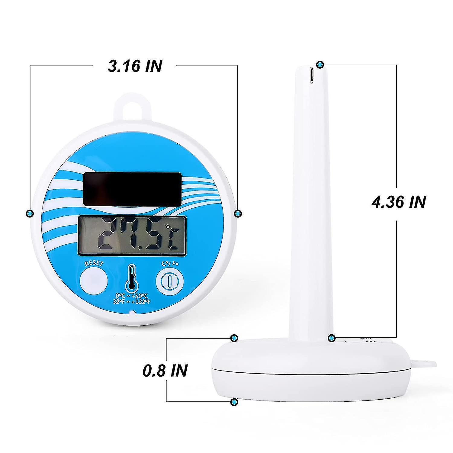 Measures Solar Swimming Pool Thermometers，suitable For Indoor And Outdoor Swimming Pools