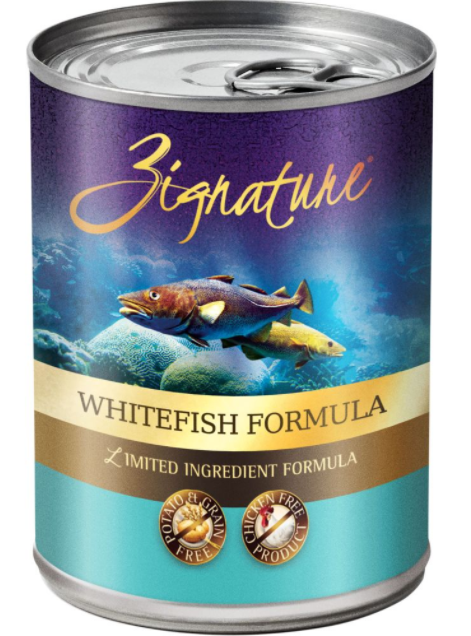 Zignature Limited Ingredient Diet Grain Free Whitefish Recipe Canned D