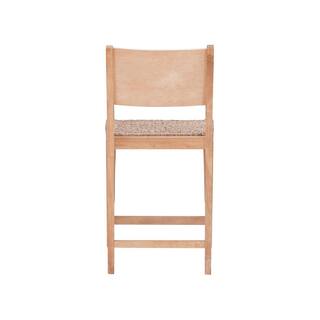 Powell Company Marlene Natural 24 in. Counter Stool with Woven Rope Seats HD1593CS20