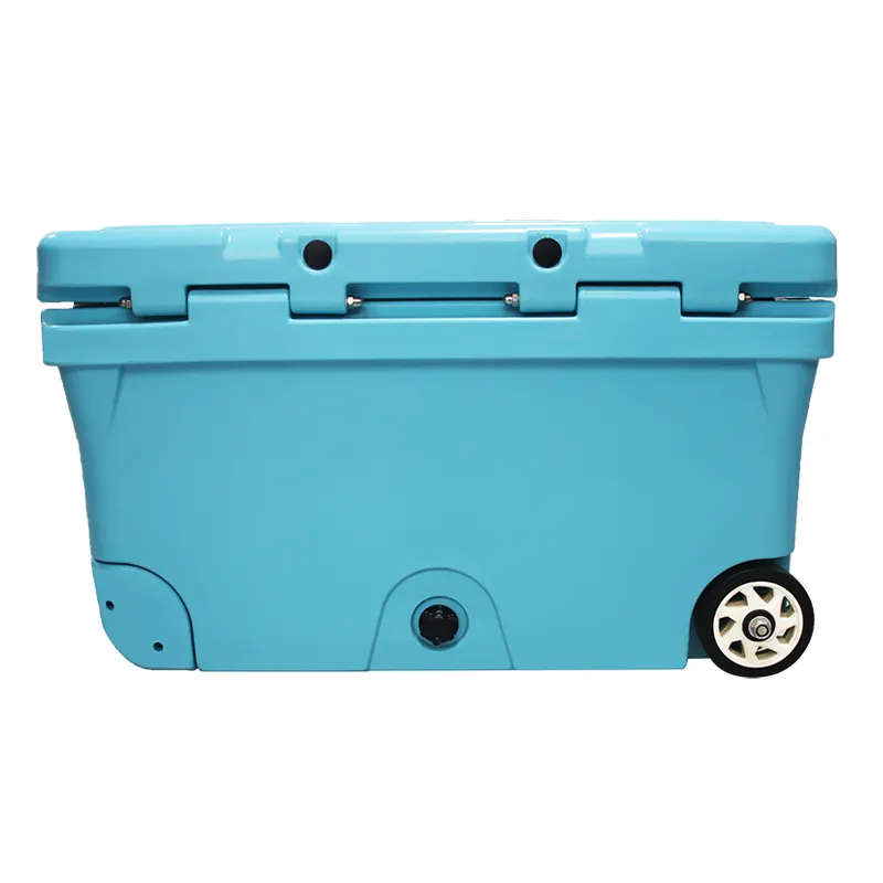 Hot Sale Competitive Price rotomolded cooler Hiking Travel Keep Cold Fishing Ice Cooler Boxes With Wheel