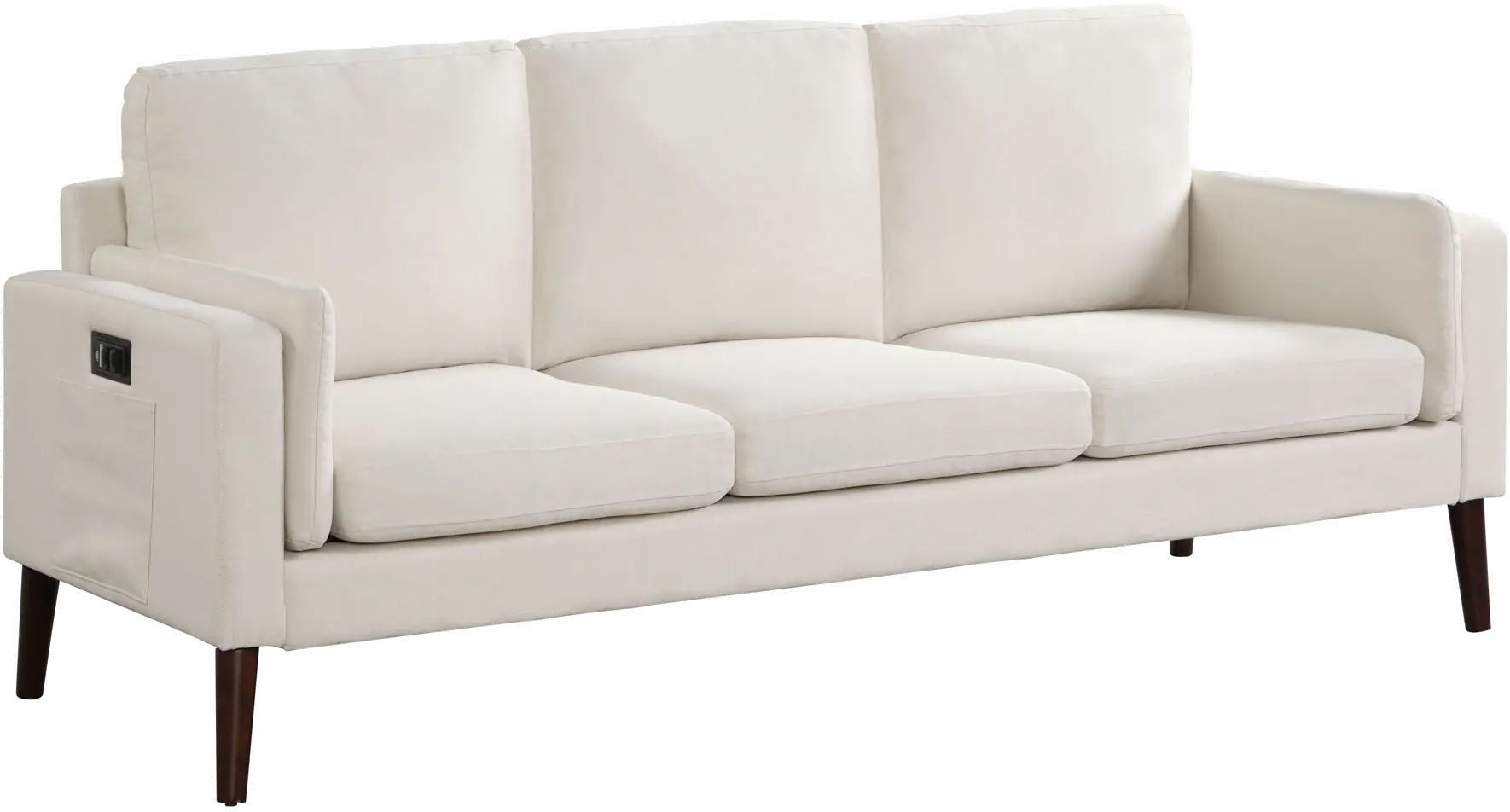 Corey Modern Cream Sofa