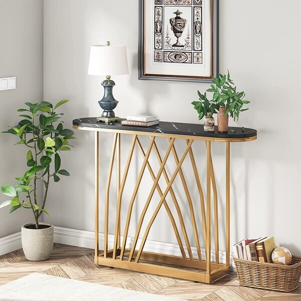 Gold Console Table， 43