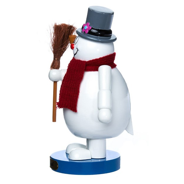 Kurt Adler 10 inch Wooden Frosty The Snowman Nutcracker