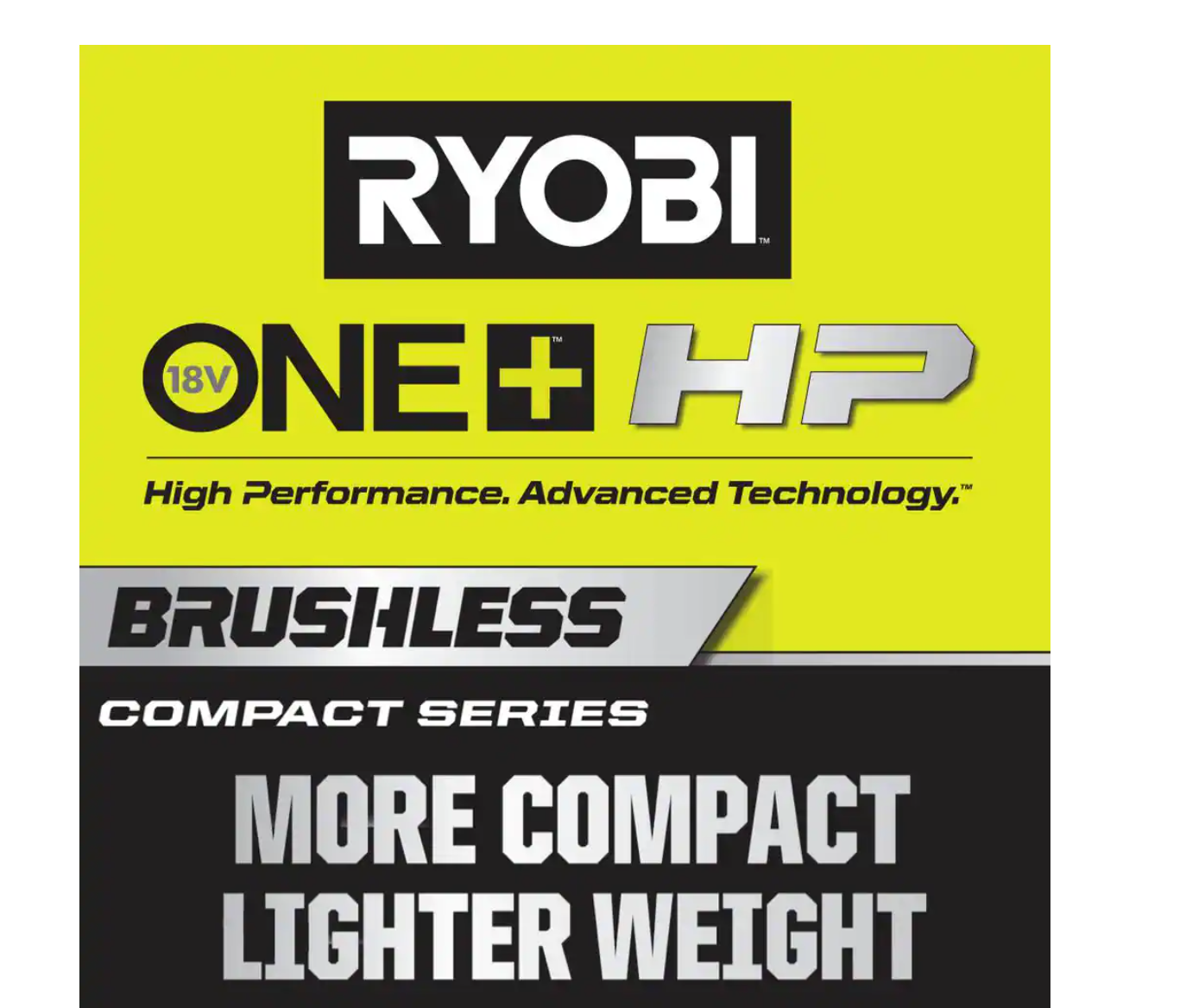 RYOBI PSBID01K-PSBRA02B ONE+ HP 18V Brushless Cordless Compact 1/4 in. Impact Driver and 3/8 in. Right Angle Drill with (2) Batteries， Charger