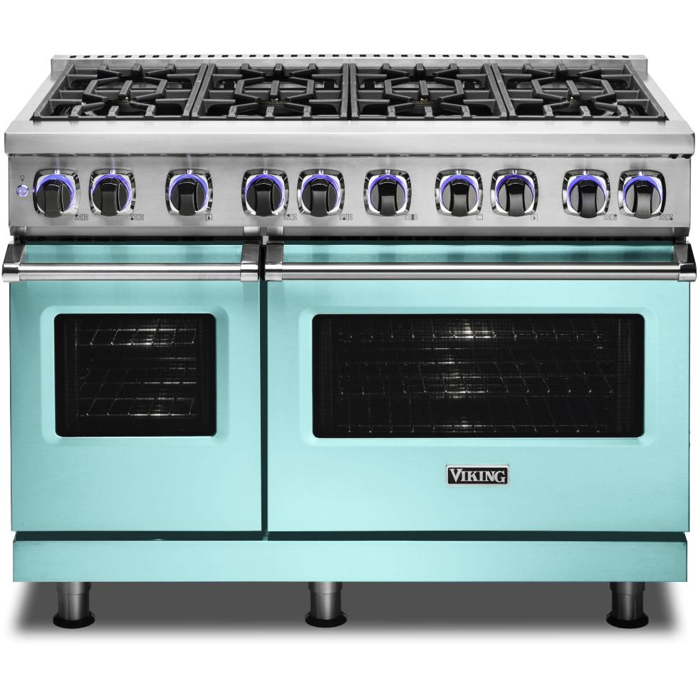 Viking 48-inch Freestanding Dual-Fuel Range with Elevation Burners CVDR7482-8BBW