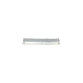 Everbilt 12 in. x 1 in. Clear Soft Rubber Like Plastic Self-Adhesive Rectangular Bumpers (8-Pack) 49963