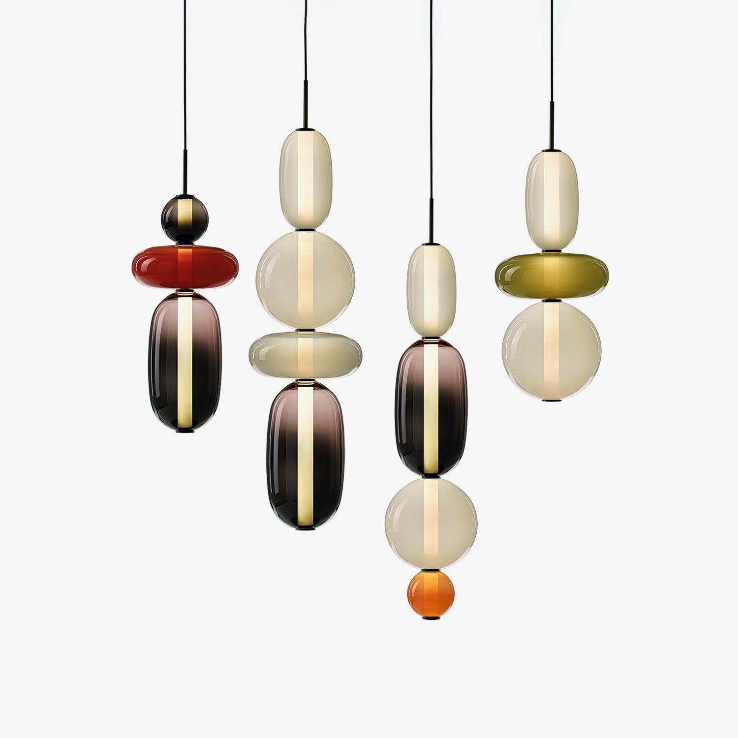 Candied Glass Combo Pendant Light