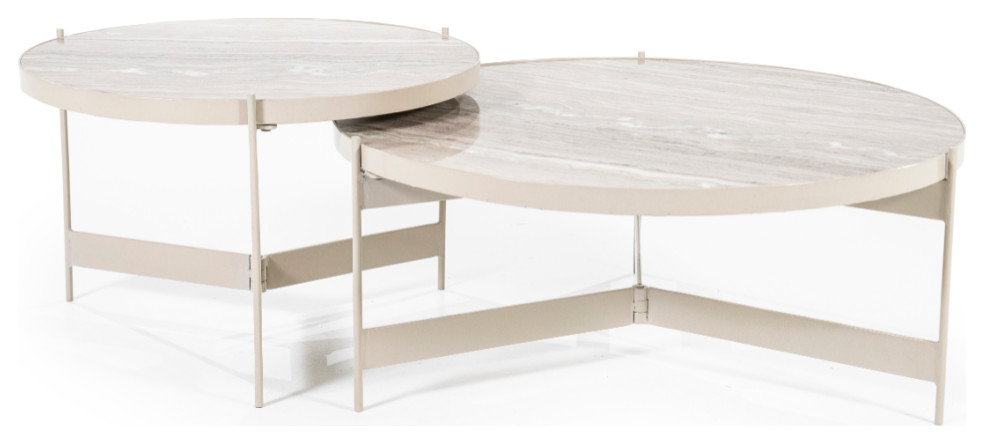 White Modern Coffee Table Set of 2  By Boo Sib   Contemporary   Coffee Table Sets   by Oroa   Distinctive Furniture  Houzz