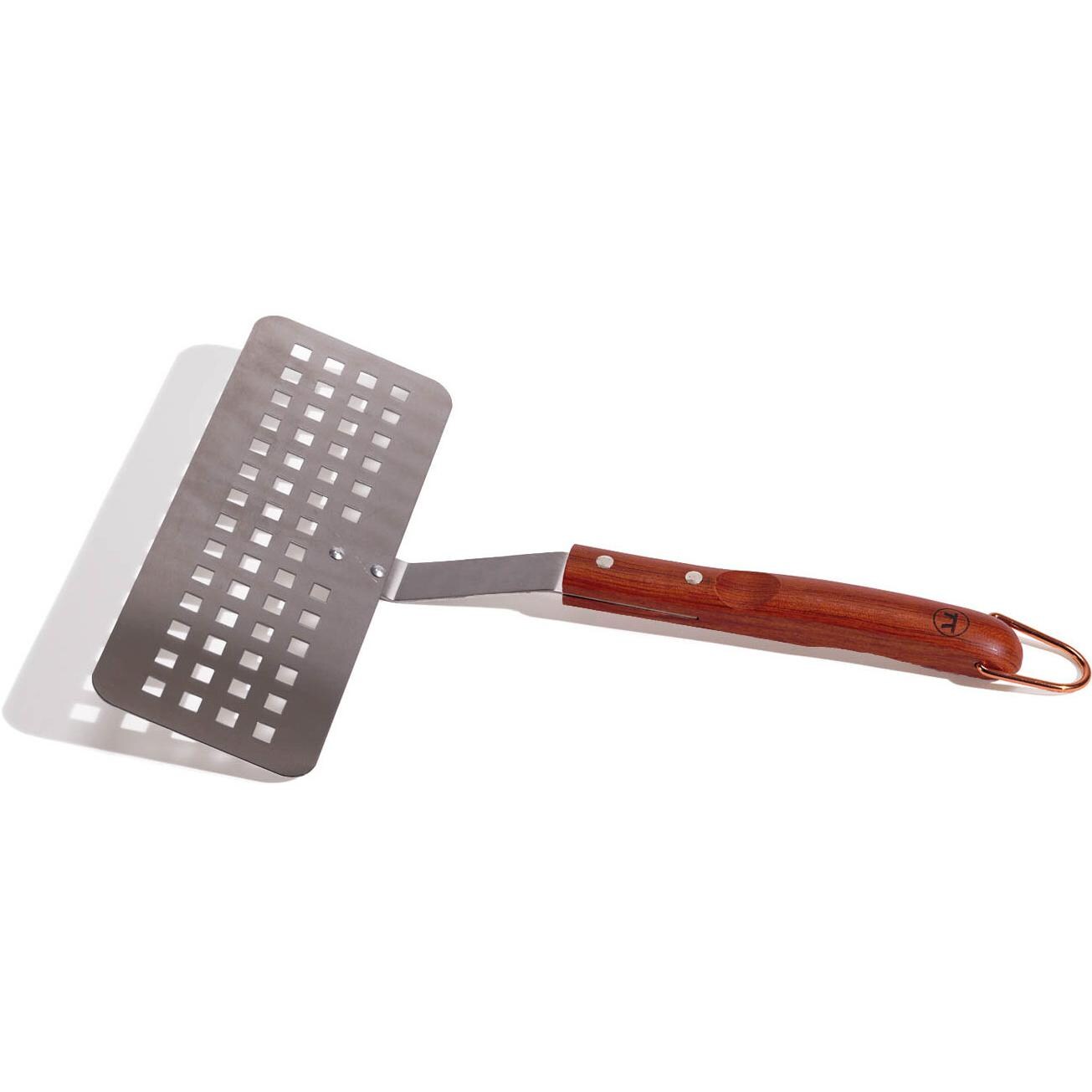 Outset Rosewood 16-Inch Stainless Steel Slotted Fish Spatula