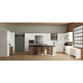 Hampton Bay Designer Series Edgeley Assembled 30x34.5x23.75 in. Base Kitchen Cabinet in Driftwood B30-EDDW