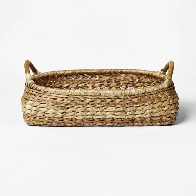 Oval Rim Woven Tray Designed With Studio Mcgee