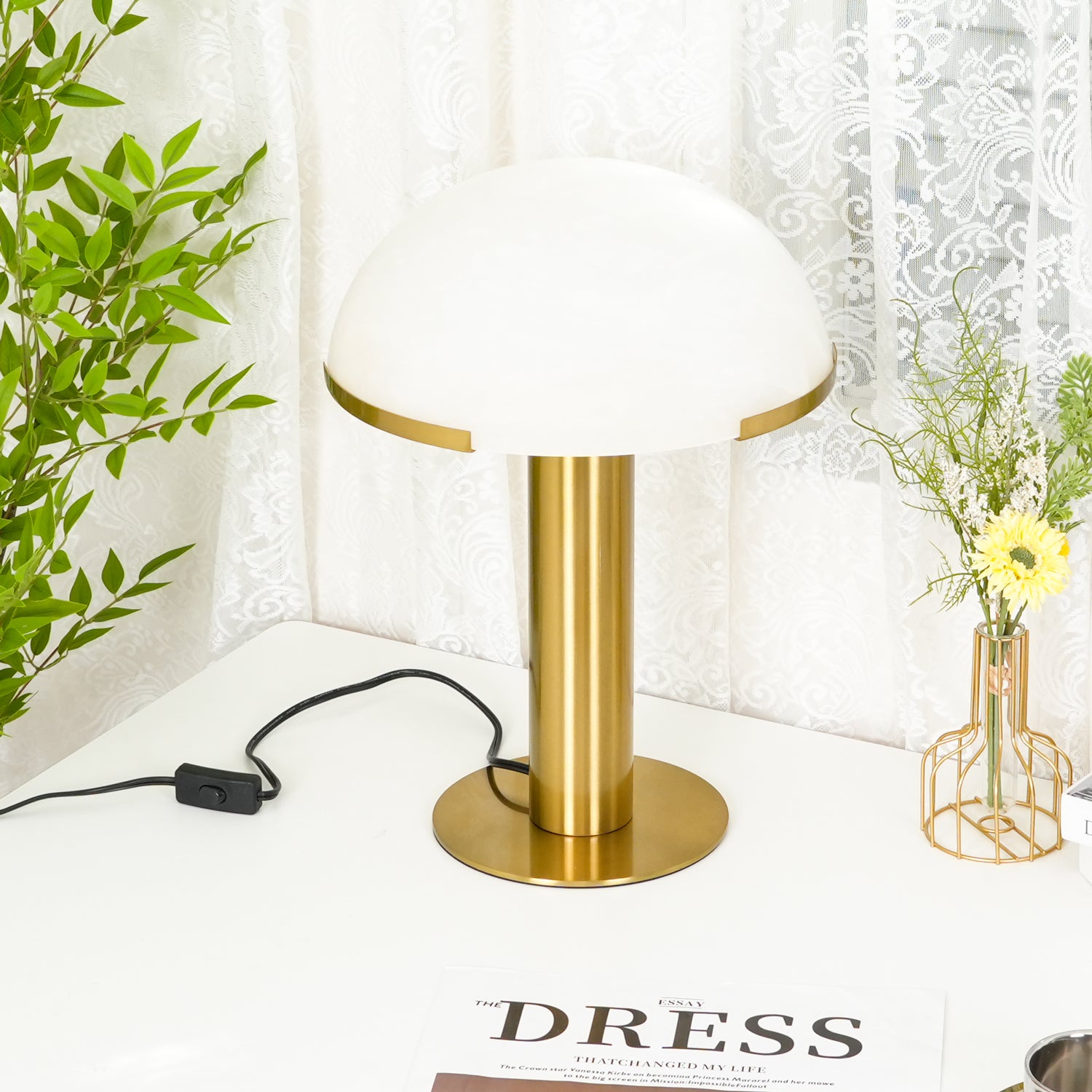 Elegance Alabaster Table Lamp