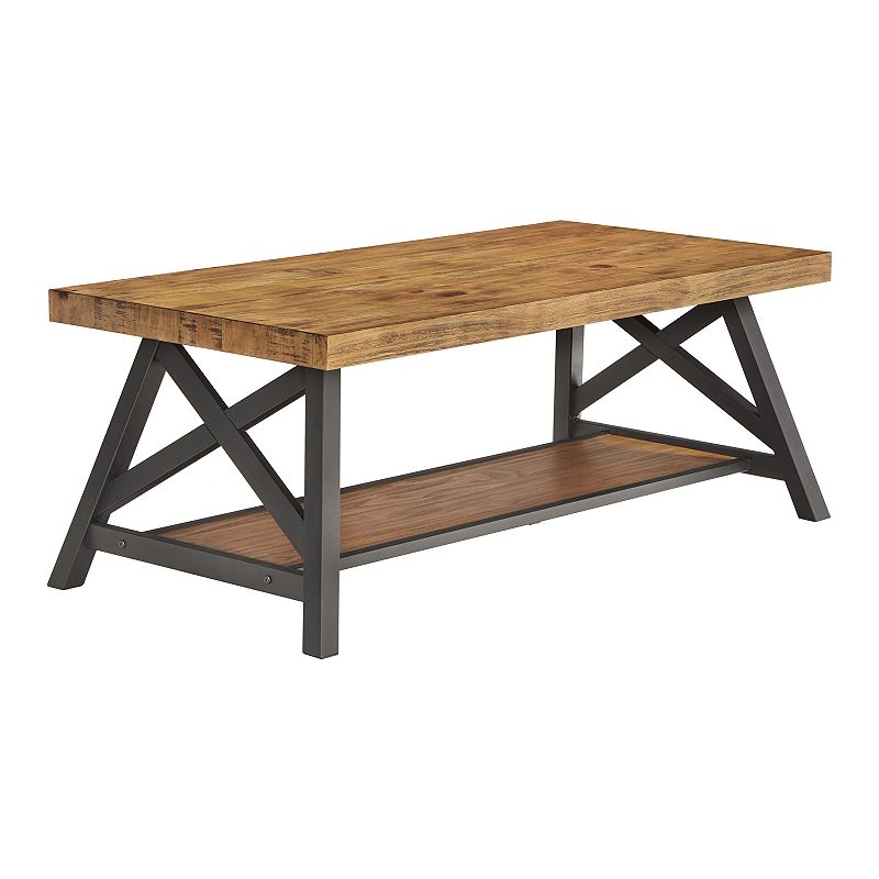 HomeVance Industrial Coffee Table