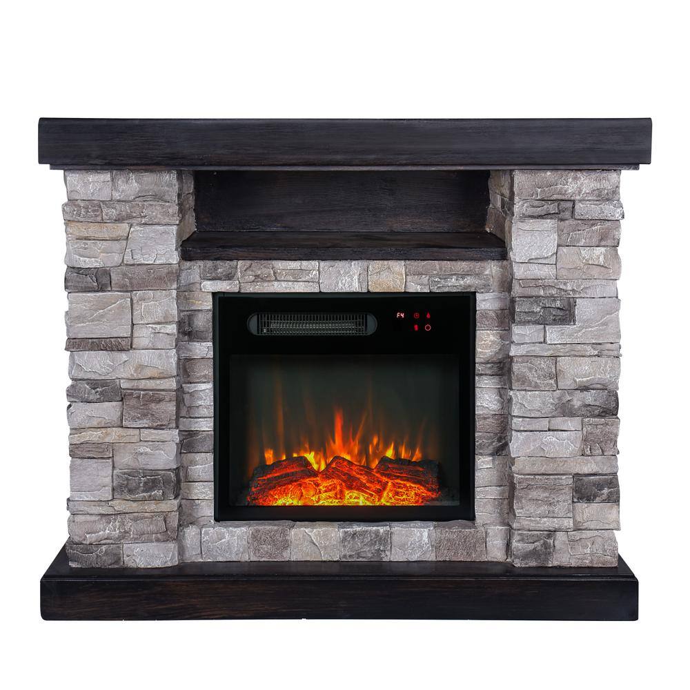 FESTIVO 40 in. Freestanding Electric Fireplace in Gray FFP20163