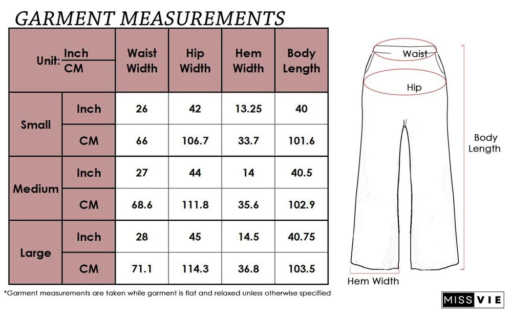 Casual Cotton Elastic Waist Pants