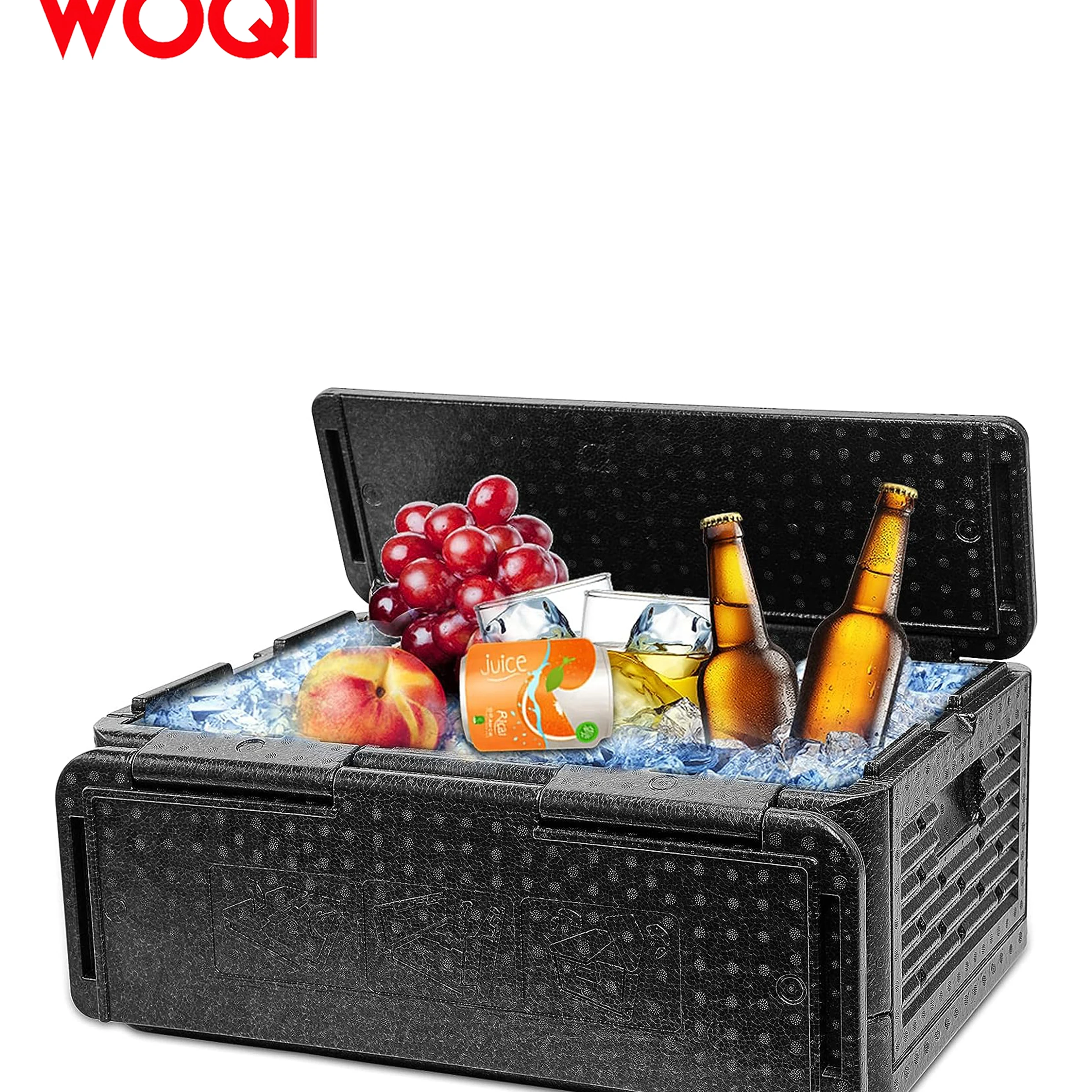 WOQI camping large insulated cooling box  waterproof   foldable and warm portable cooler