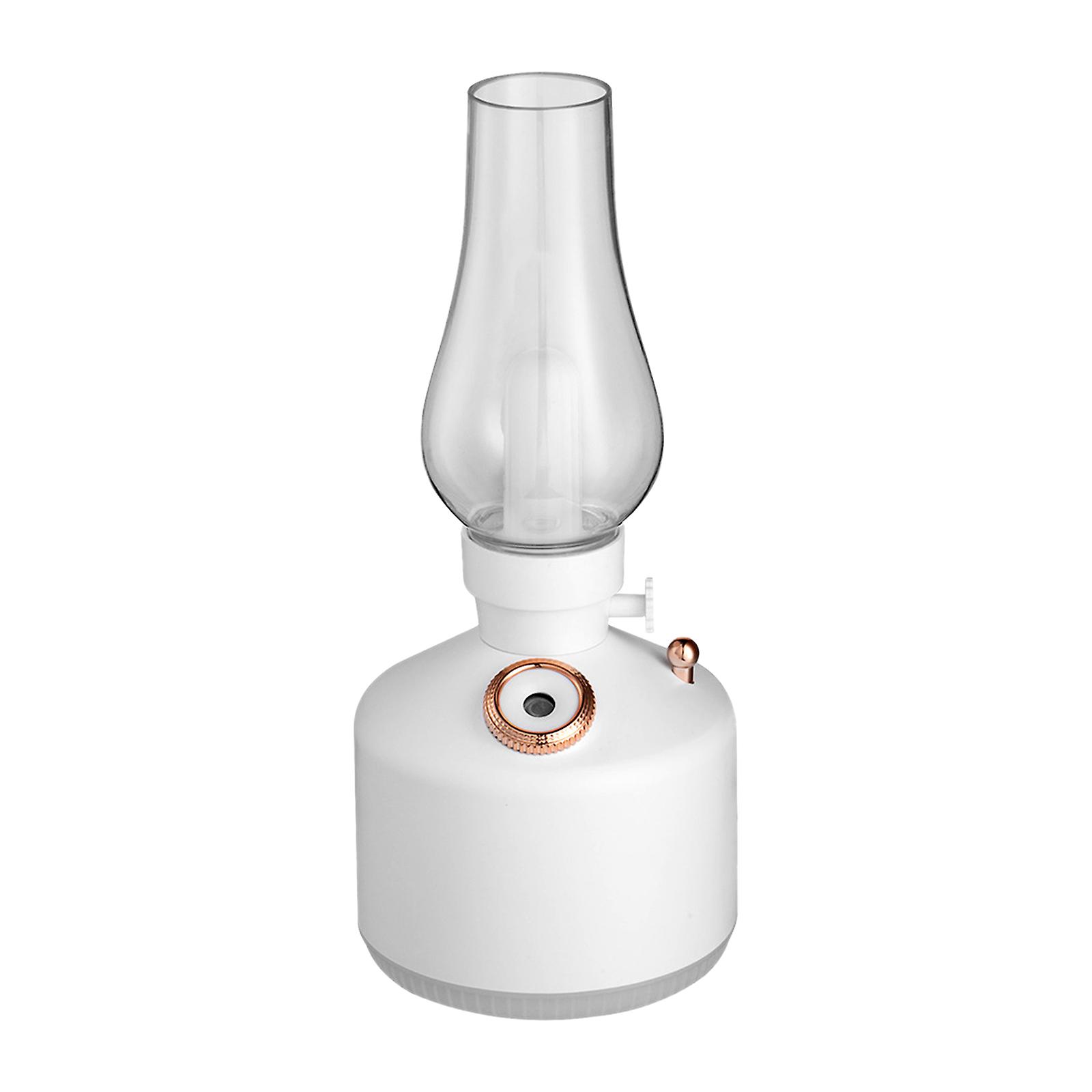 280ml Kerosene Lamp Shaped Humidifier Diffuser With 7-color Light Usb Cool Mist Humidifier Desktop Air Humidifier Stepless Dimming 2 Spray Modes