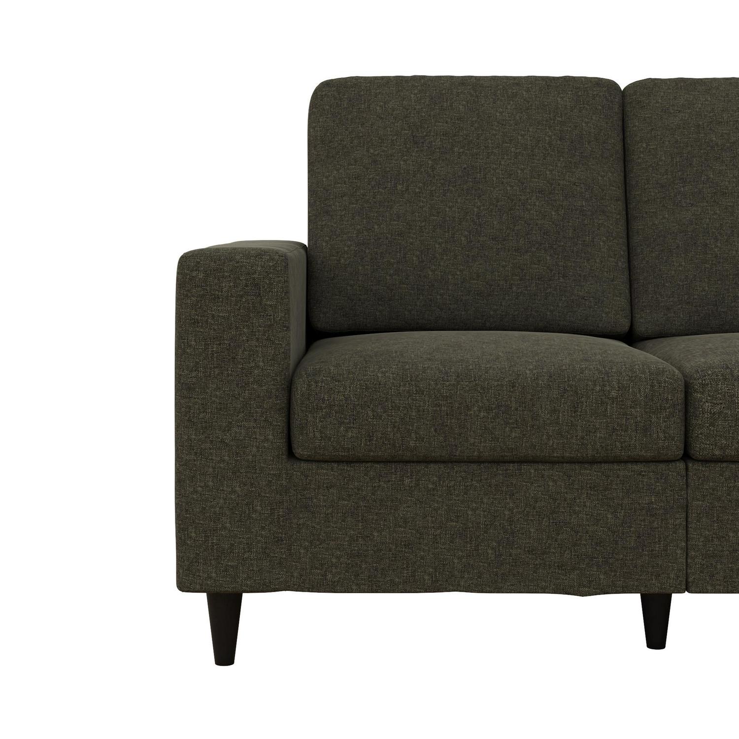 DHP Cooper Loveseat， Gray Linen