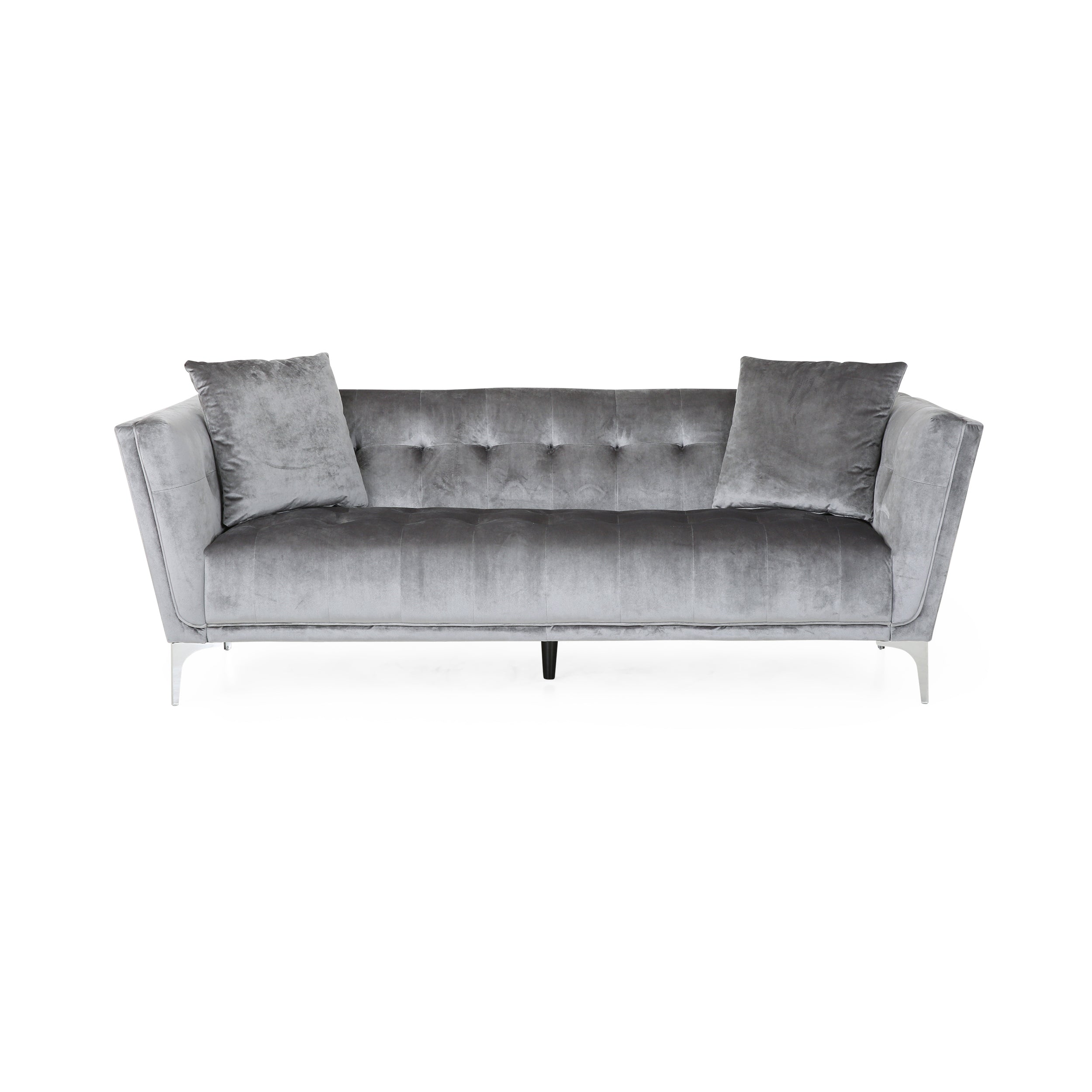 Ryliegh Modern Glam 3 Seater Velvet Sofa