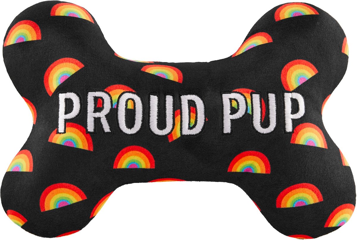 Frisco Pride Proud Pup Bone Plush Squeaky Dog Toy