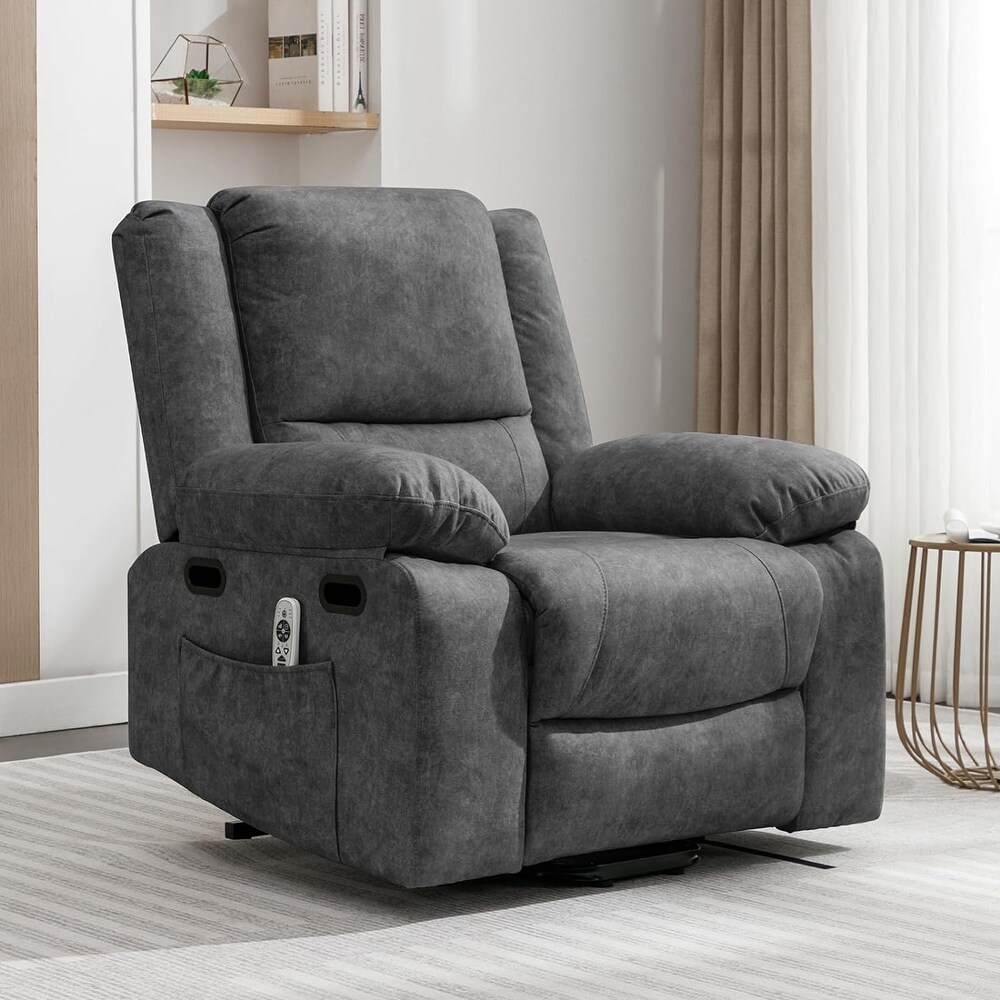 Mixoy Massage Recliner Chair with Heating  Adjustable Functional Chair with USB Port  Foldable Upholstered Sofa